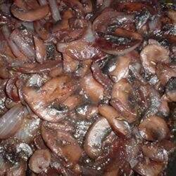 Wine Soaked Mushrooms