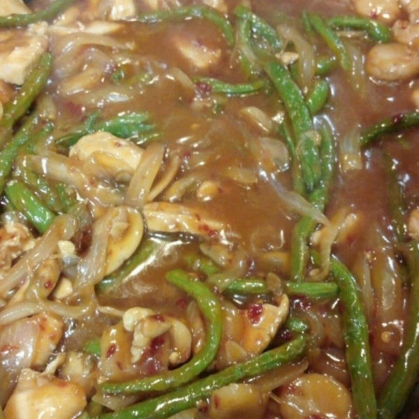 Spicy Green Beans and Pork, Asian Style