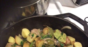 Lamb Stew with Potatoes and Cilantro