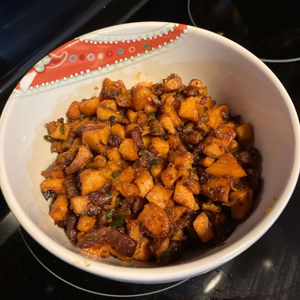 Sweet Potato and Fennel Hash