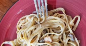 Creamy Shrimp Pasta with Mushrooms