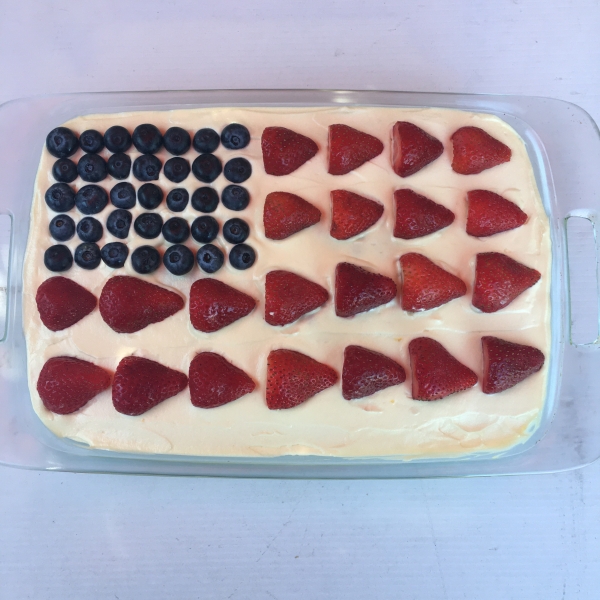 Red, White and Blue Strawberry Shortcake