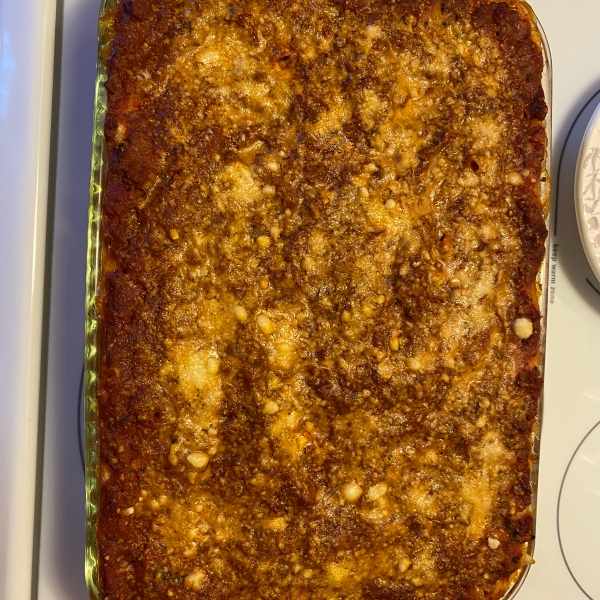 Three Cheese Baked Pasta