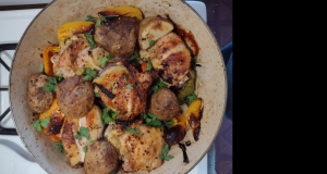 Chicken, Sausage, Peppers, and Potatoes