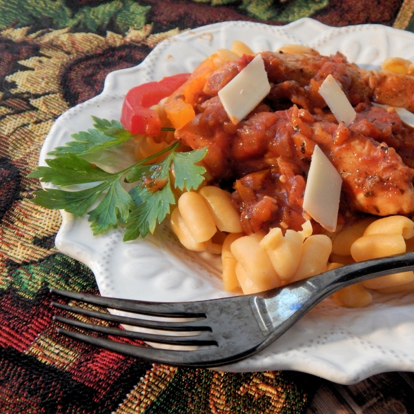 Harvest Pepper and Chicken Pasta