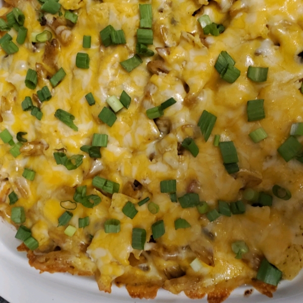 Mexican Bison Bake with Cilantro-Lime Cream