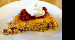 Chorizo, Potato and Green Chile Omelet