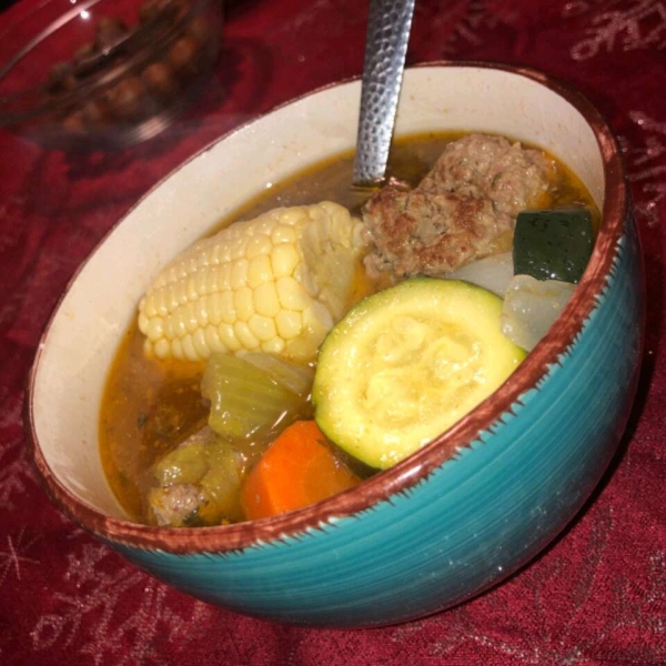 Homemade Albondigas Soup