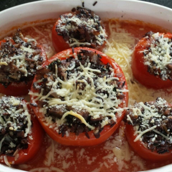 Lentil Stuffed Tomatoes