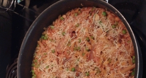 Penne Pasta with Peas and Prosciutto