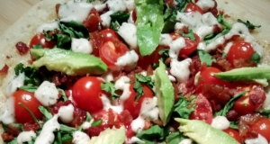 BLAT Pizza with Basil Mayo