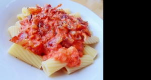 Penne with Vodka Sauce and Bacon