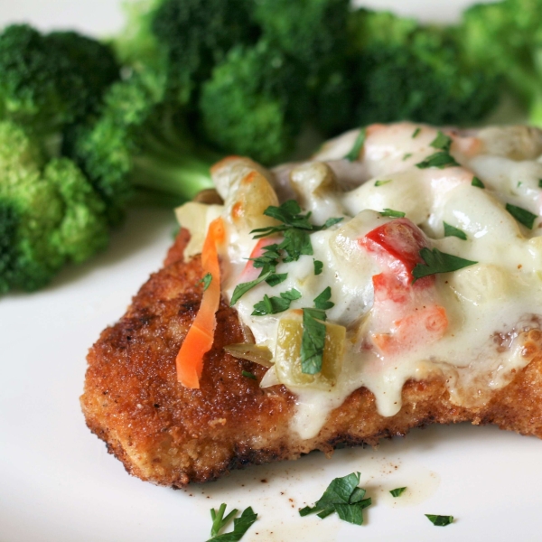 Crispy Baked Chicken with Giardiniera