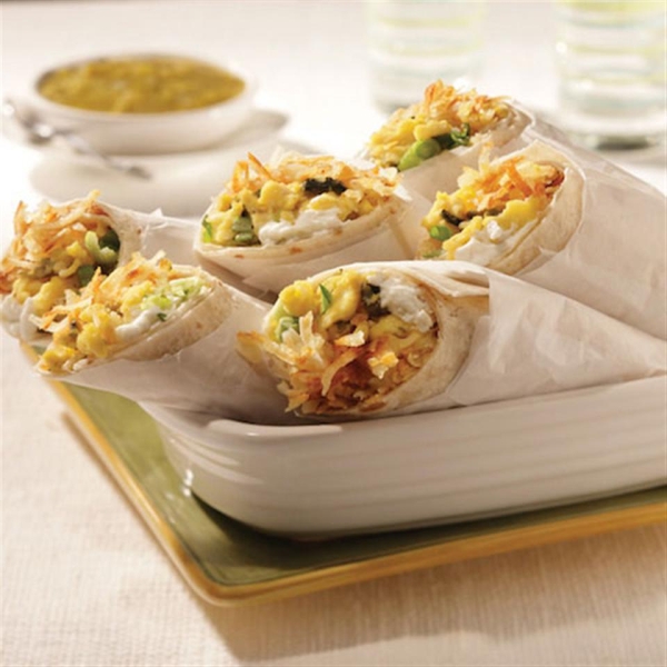Hash Brown Breakfast Burritos