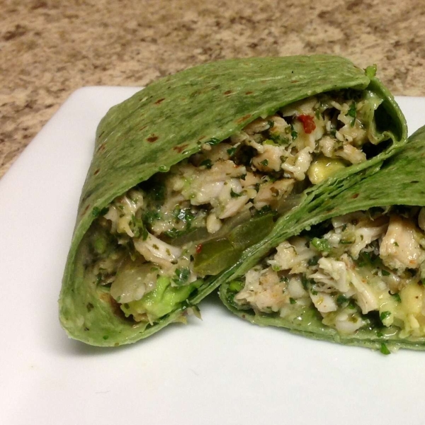 Chimichurri Chicken Wraps