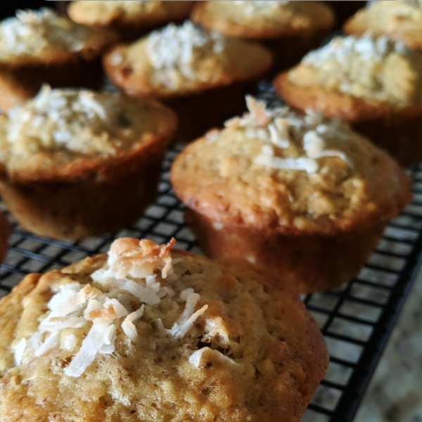 Banana Muffins with a Crunch