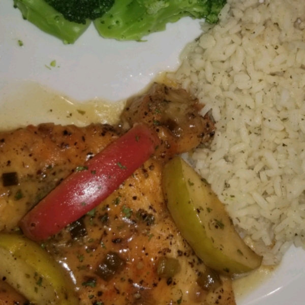 Apple Cider Chicken with Wild Rice