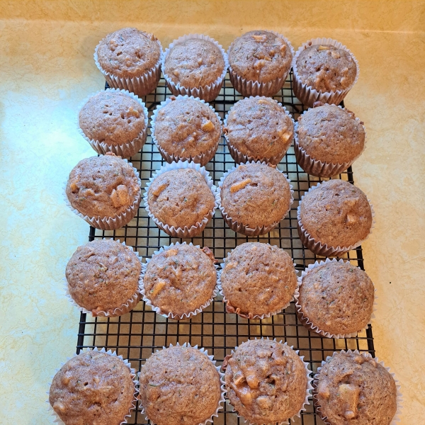 Apple Cinnamon Zucchini Muffins