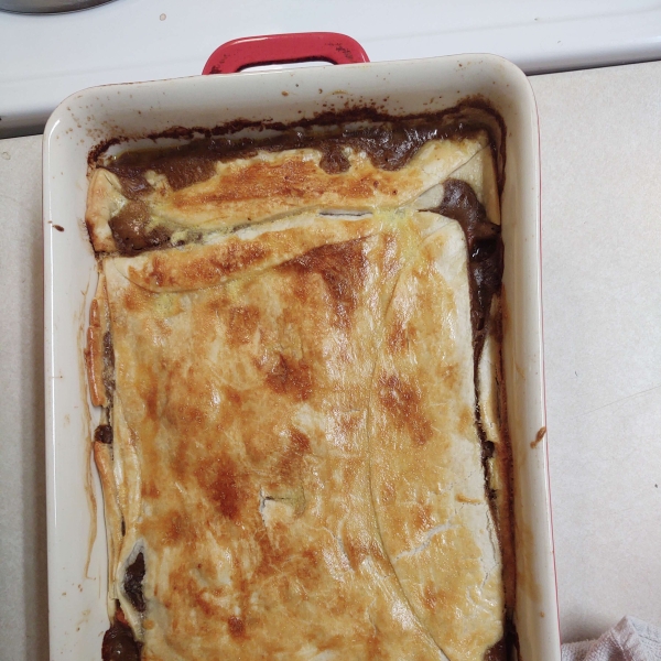 Beef, Mushroom, and Guinness Pie