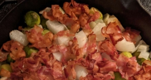 Roasted Apples and Brussels Sprouts