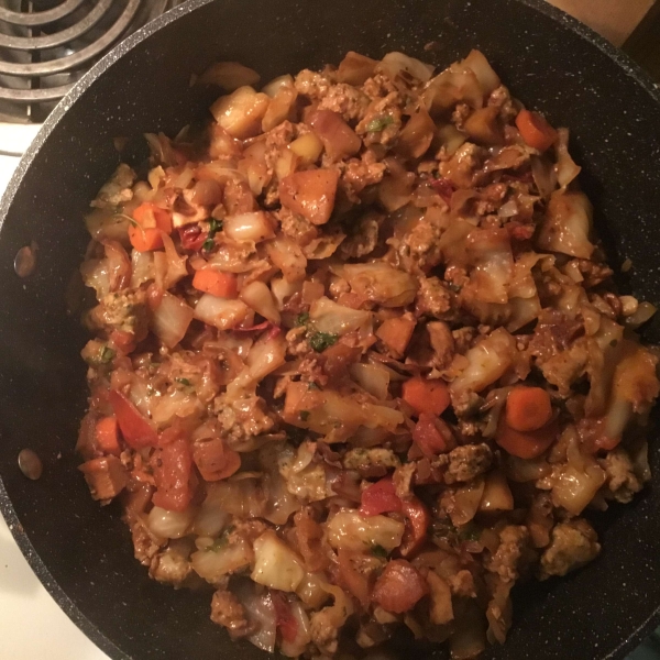 Sausage Hash With Apples & Sage