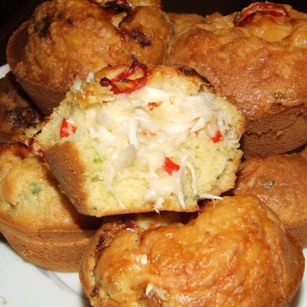Crab-Stuffed Corn Muffins