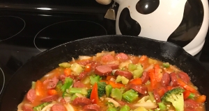 Easy Smoked Sausage Skillet