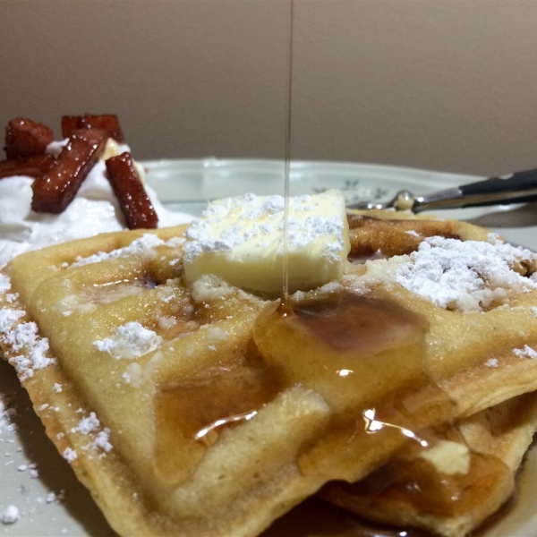 Candied SPAM® Waffles