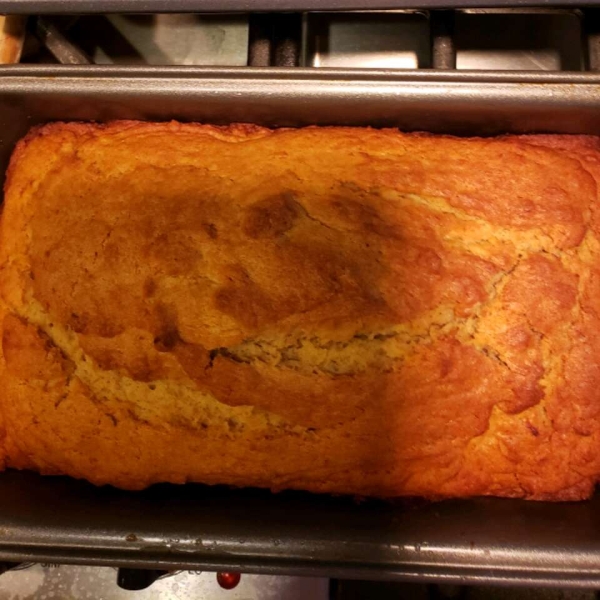 Simple Peanut Butter Banana Bread