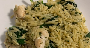 Garlic Chicken with Orzo Noodles