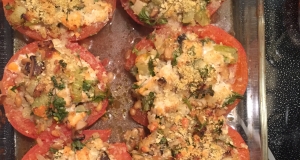 Stuffed Tomatoes with Grits and Ricotta