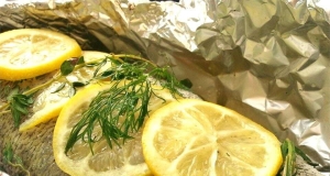 Steamed Walleye (Pickerel) on the Grill