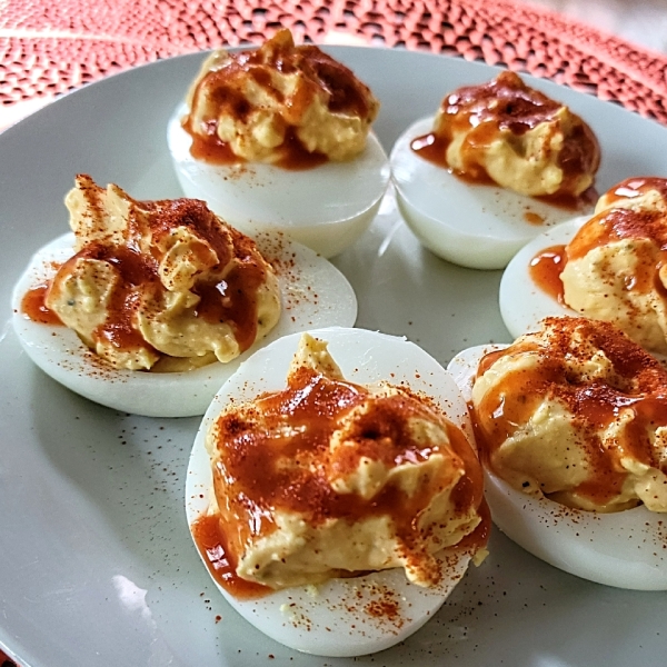 Buffalo Deviled Eggs