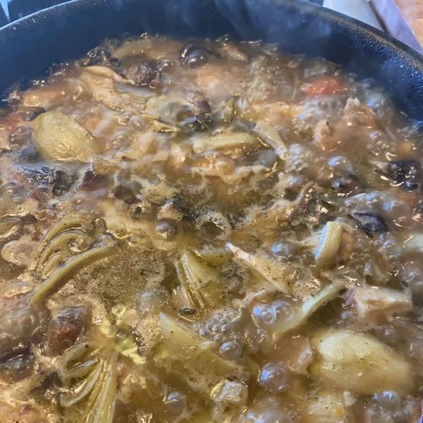 Romantic Chicken with Artichokes and Mushrooms