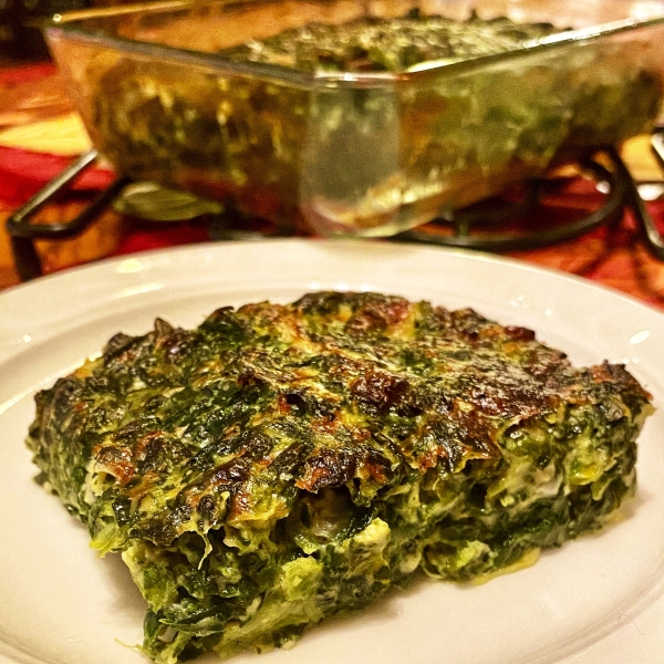 Cheesy Spinach Squares