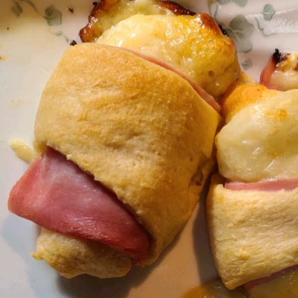Ham and Cheese Crescent Roll-Ups