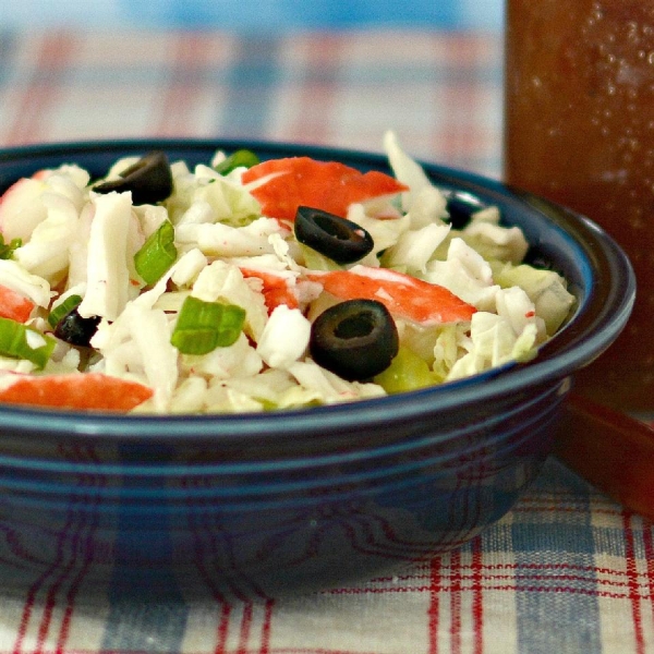 Summertime Crab Slaw with Napa Cabbage