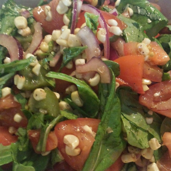 Roasted Corn and Heirloom Tomato Salad
