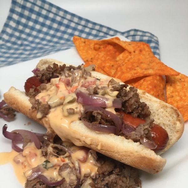 Philly Cheese Steak Dog