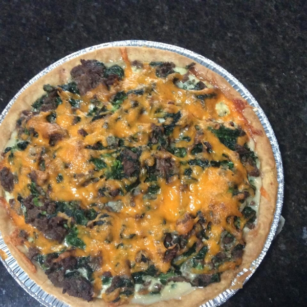 Hamburger Spinach Quiche