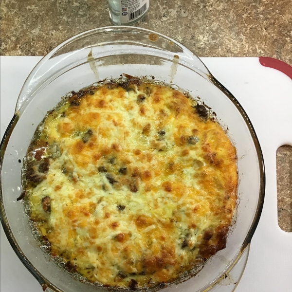 Low-Carb Bacon Cheeseburger Casserole