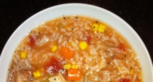 Zippy and Tangy Turkey Rice Soup
