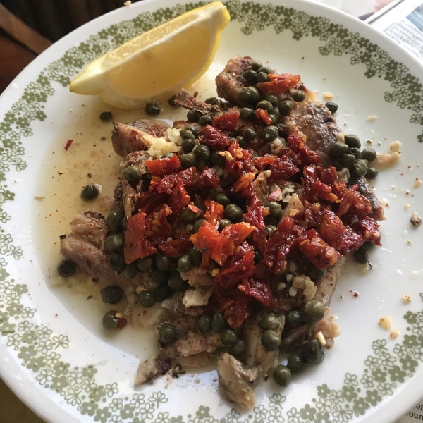 Sardines with Sun-Dried Tomato and Capers
