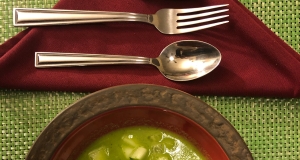 Gazpacho Verde with Burrata Cheese