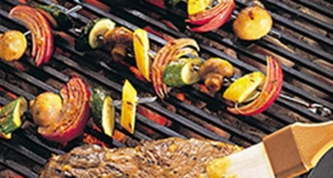 Grilled Beef Sirloin & Farmer's Market Skewers