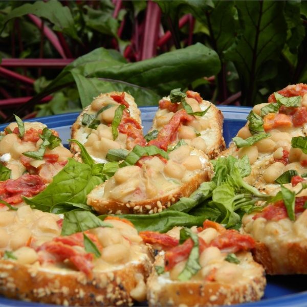 Red, White, and Blue Bruschetta