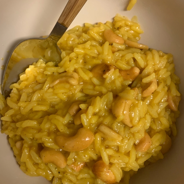 Coconut Curried Rice with Cashews