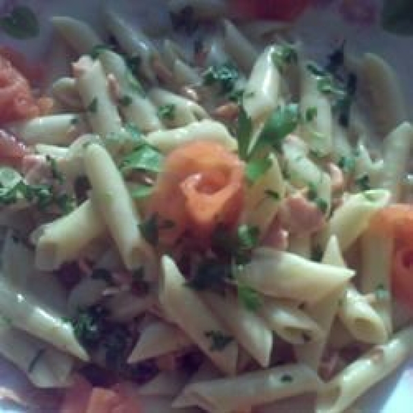 Smoked Salmon Pasta with Scotch