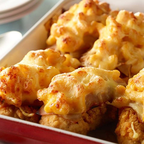 Chicken Cordon Blue Mac & Cheese