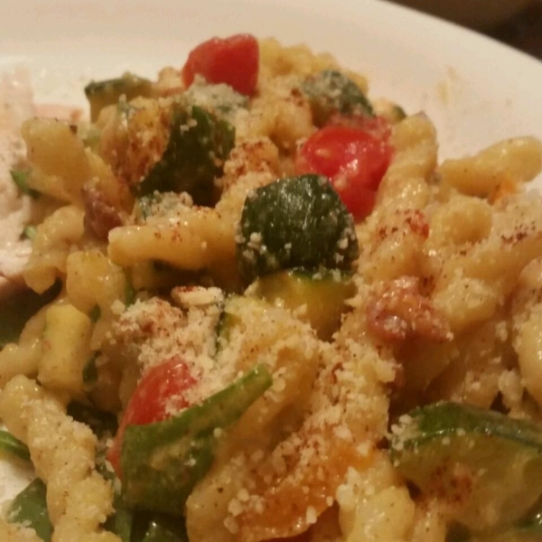 Summer Vegetable Cavatelli with Fresh Corn 